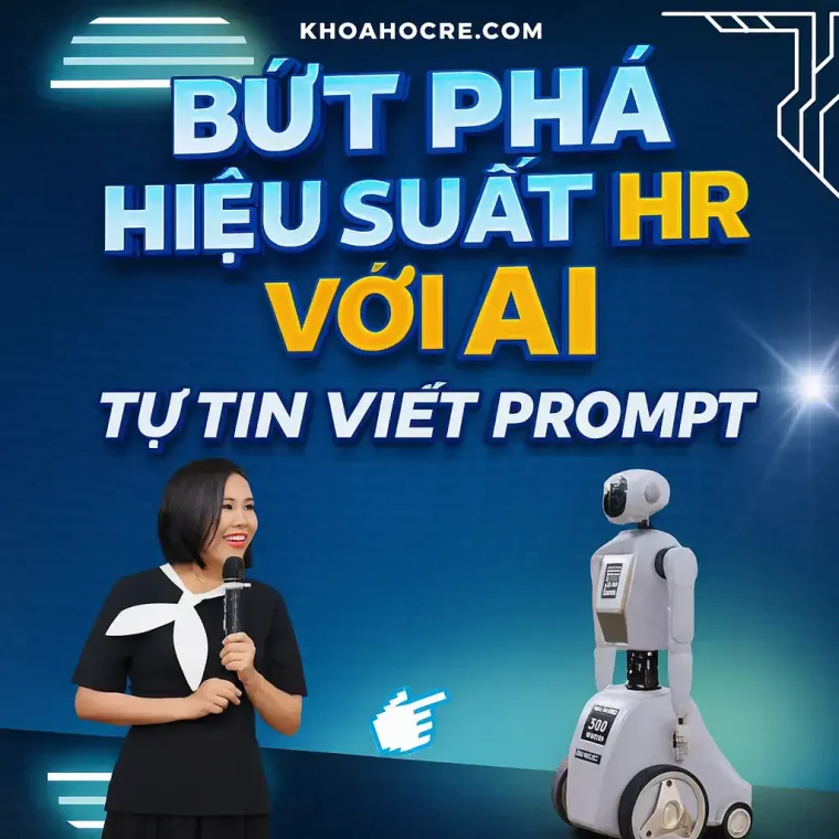 Khóa Học AI Cho HR – Bứt phá hiệu suất: Từ zero đến tự tin viết Prompt