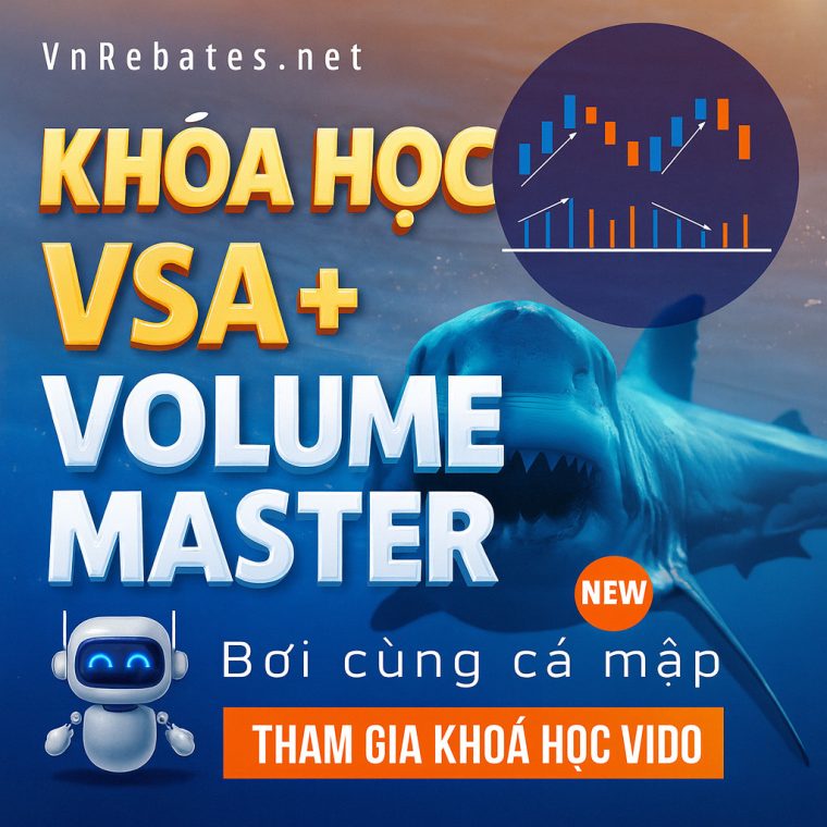 Khóa Học VSA Volume – VnRebates: Bơi Cùng Cá Mập Mới Nhất 2025