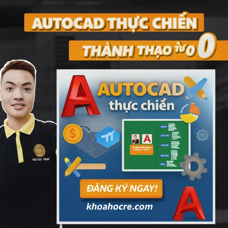 Khóa Học AUTOCAD Thực Chiến – Thành Thạo Từ Con Số 0