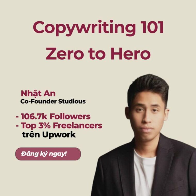 Khóa Học Copywriting Studious 2025 – Học Viết Để Kiếm Tiền Online Thật Sự