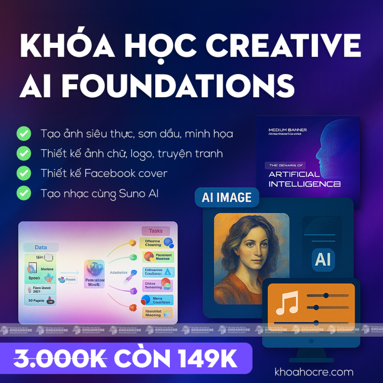 Khóa Học Creative AI Foundations 2025 – Đột Phá Sáng Tạo Với AI Khóa Học Creative AI Foundations 2025 – Đột Phá Sáng Tạo Với AI