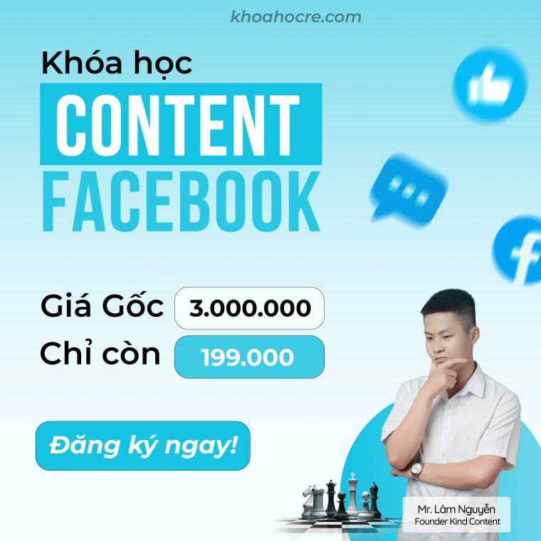 Khóa Học Content Facebook 2025 – Cách Lên Chiến Lược Social Marketing Hiệu Quả Khóa Học Content Facebook 2025 – Cách Lên Chiến Lược Social Marketing Hiệu Quả