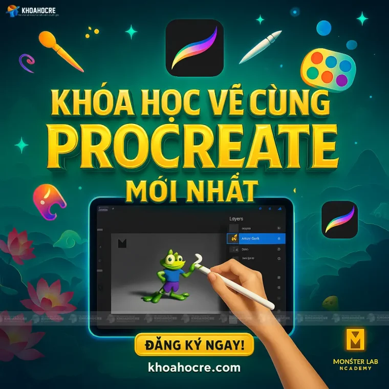 Khóa Học Vẽ Cùng Procreate Monster Lab Academy Khóa Học Vẽ Cùng Procreate Monster Lab Academy