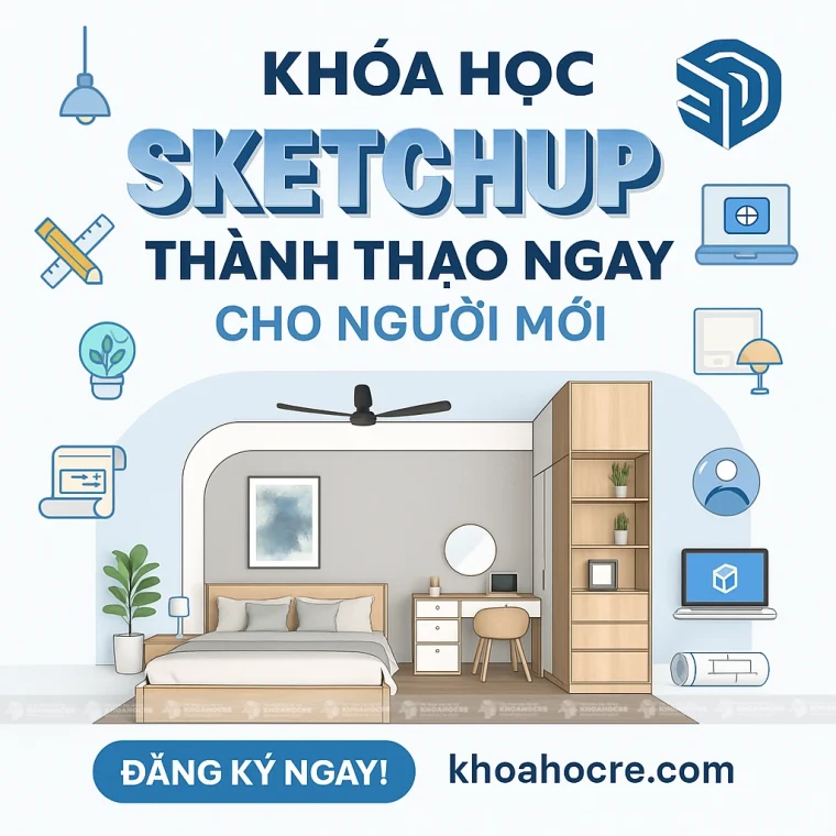 Khóa Học Sketchup – Thành Thạo Ngay Cho Người Mới