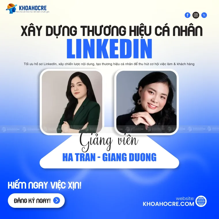 Khóa học Xây Dựng Thương Hiệu Cá Nhân LinkedIn 2025 – Kiếm Ngay Việc Xịn! Khóa học Xây Dựng Thương Hiệu Cá Nhân LinkedIn 2025 – Kiếm Ngay Việc Xịn!