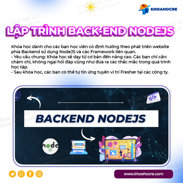 Khoá học Lập Trình Back-end NodeJS | 28Tech