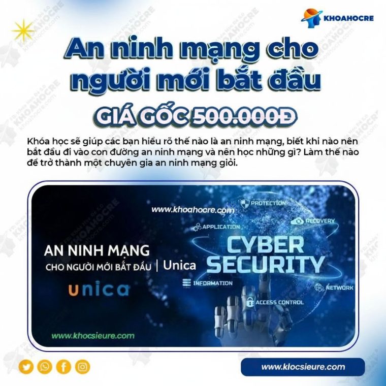 Khóa Học An Ninh Mạng Cho Người Mới Bắt Đầu | Unica