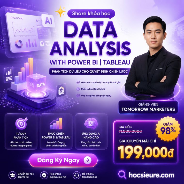 Khóa Học Data Analysis Tomorrow Marketers for Decision Making